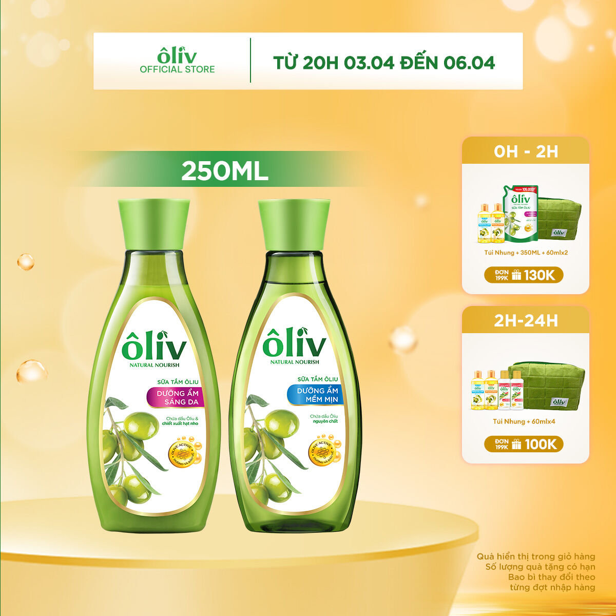 Sữa Tắm Ôliv Dưỡng Ẩm 250ml