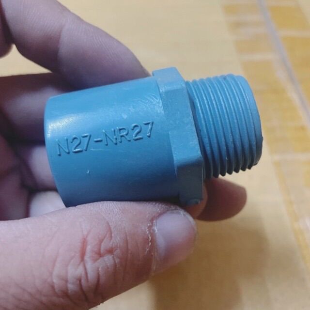 Nối 27 Ren Ngoài 27 PVC