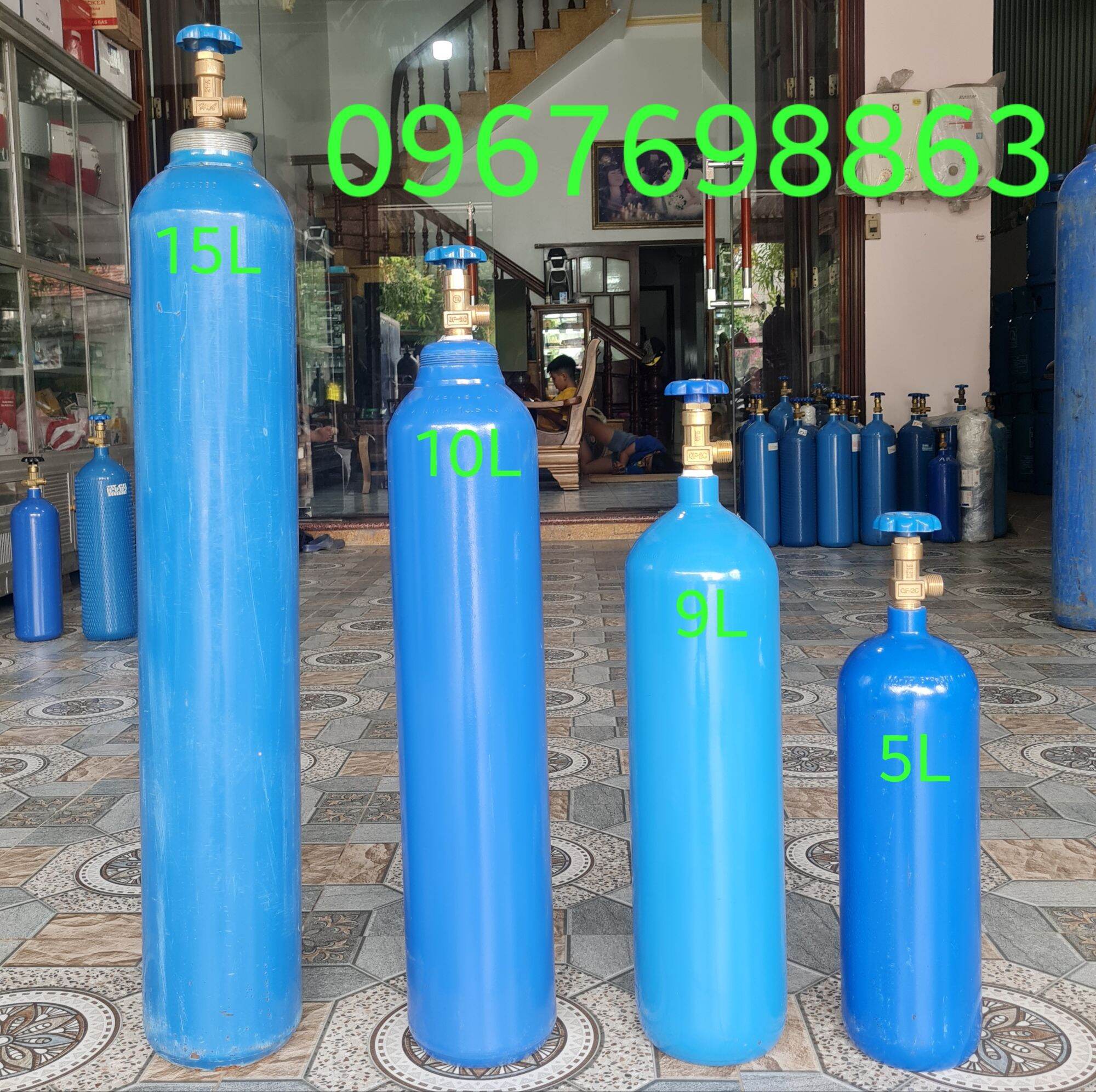 10 Liter Oxygen Gas Tank for Welding and Cutting Stone with Air Cutting Technology