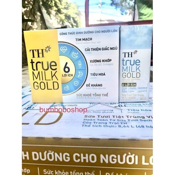 Thùng 48 hộp sữa dinh dưỡng công thức th true milk gold cho người lớn tuổi