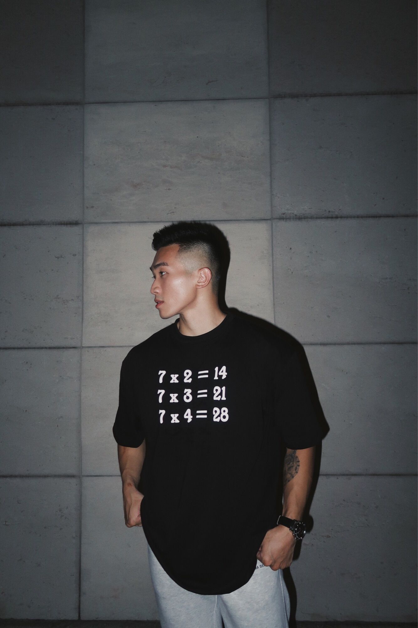 Áo thun Cotton Multipliseven Black Tee