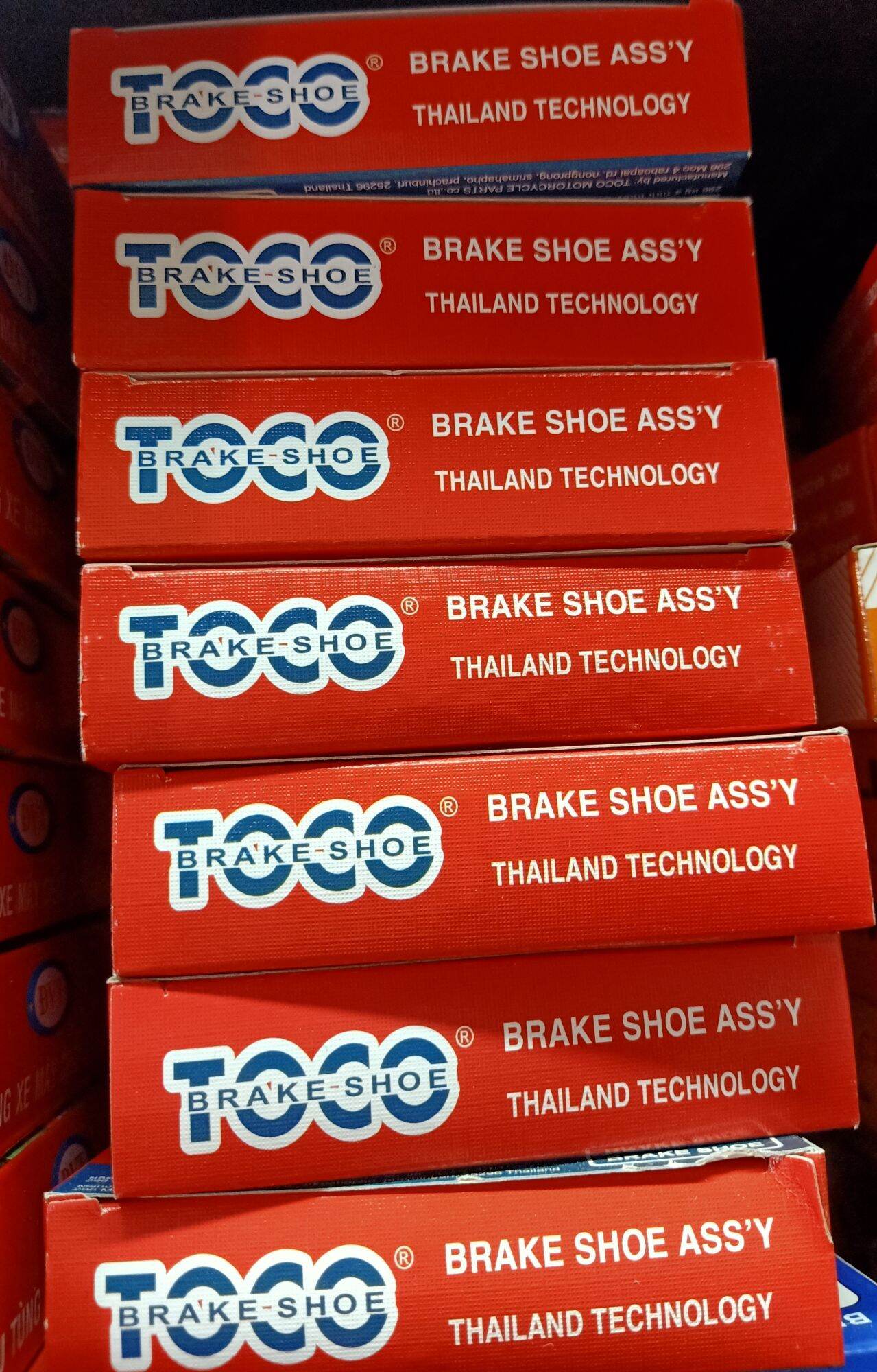 Bố thắng đùm TOCO THAILAN. cho xe Dr, Wave, Rs, WS110, Future, Future 125