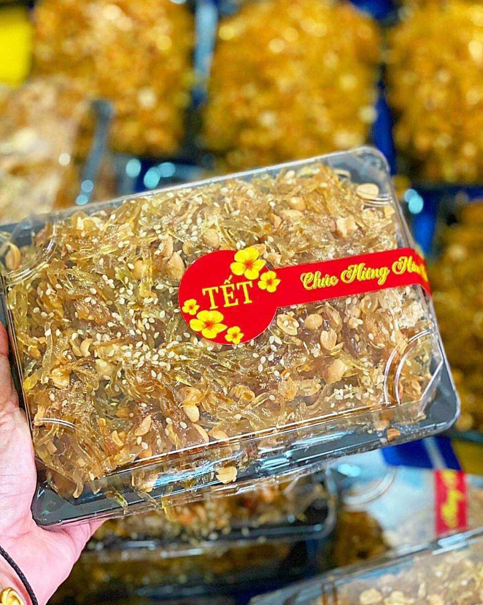 Mứt gừng dẻo sợi nhà làm 500g (Mứt gừng rối truyền thống)