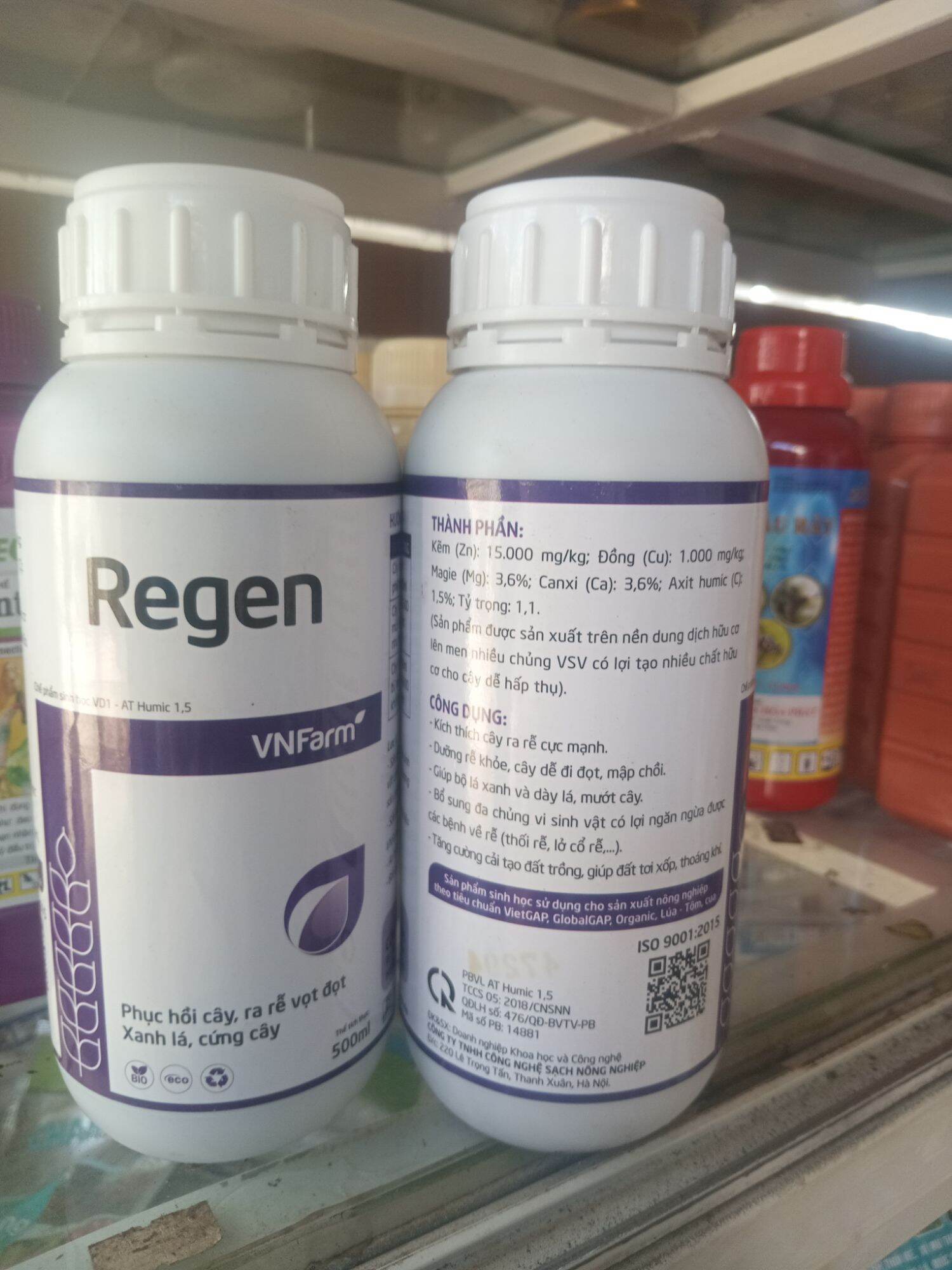 Vnfarm Regen-Phân bón lá REGEN ( phục hồi cây, ra rễ vọt đọt, xanh lá cứng cây)