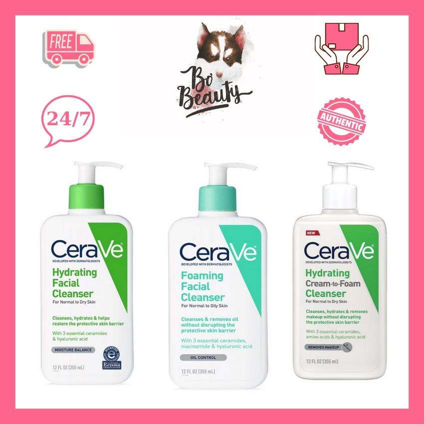 Sữa rửa mặt Cerave Foaming / Hydrating Facial Cleanser
