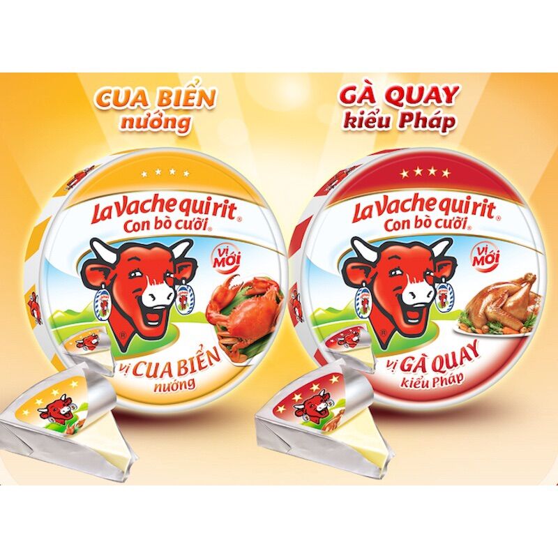 Phô mai con bò cười vị cua biển/ gà quay 120g (BC)