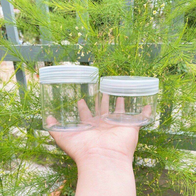 [Combo 10] HỦ ĐỰNG KEM 200GR PET NHỰA( có nắp chặn)
