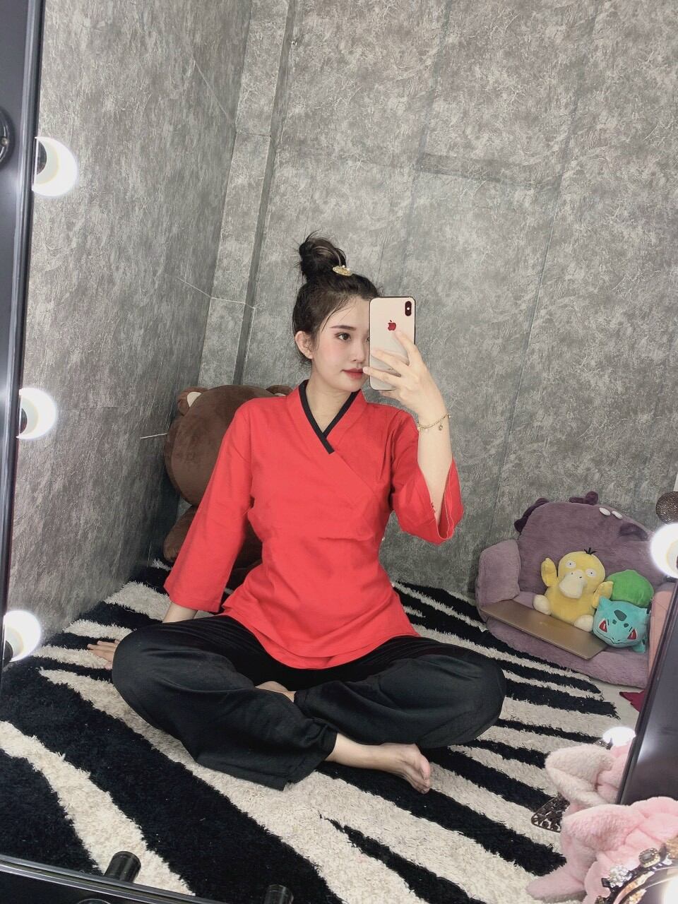 Đồ lam đi chùa nữ vải Linen, đồ phật tử