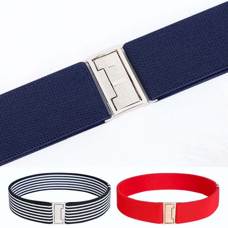 Thắt Lưng Dây Thun 4Cm Thắt Lưng Đàn Hồi Nam Nữ Thắt Lưng Da Không Bó Eo Phối Váy Liền Áo Sơ Mi Thắt Eo