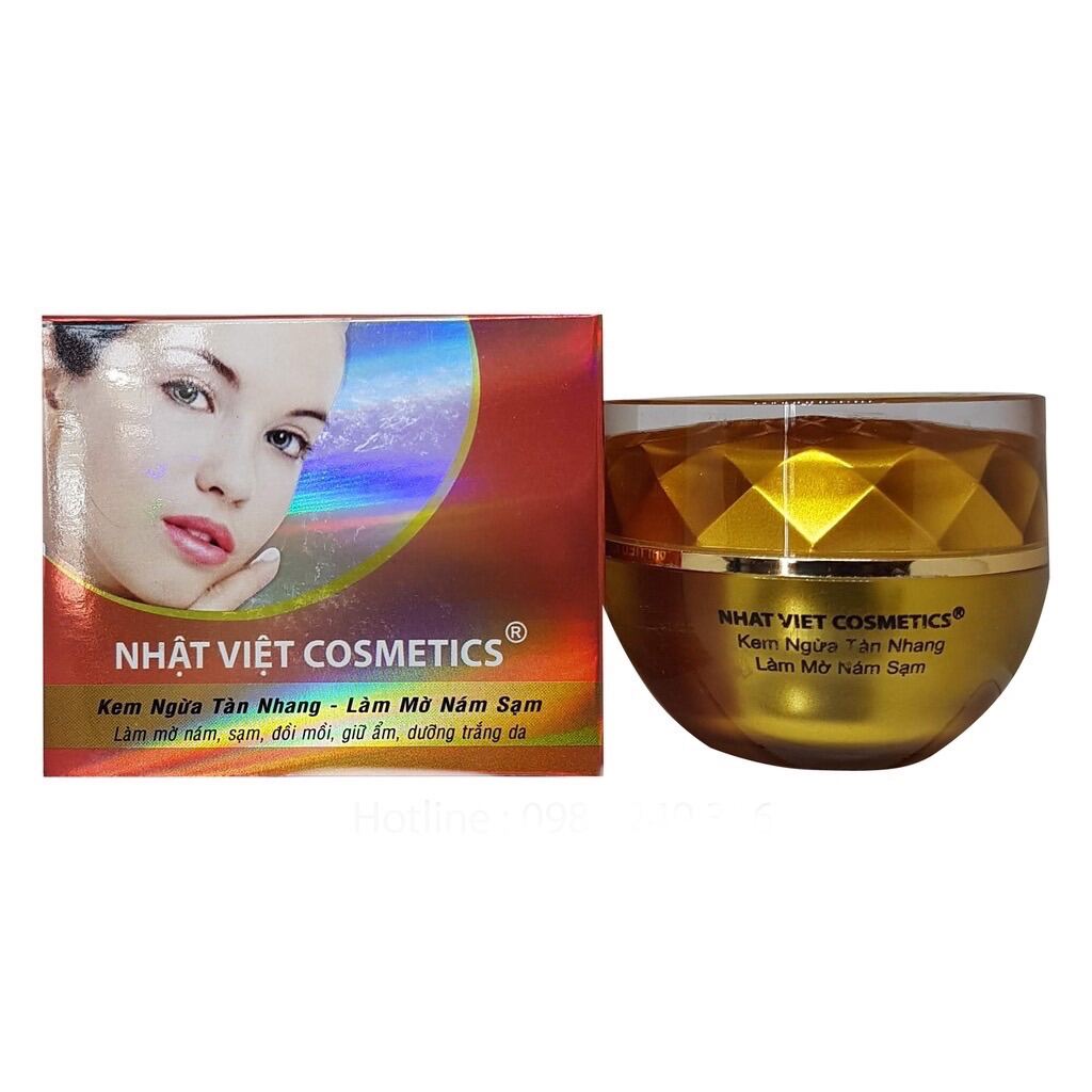 [Hcm]Kem Ngừa Tàn Nhang Làm Mờ Nám Sạm Trà Xanh Tinh Chất Serum Nhật Việt Cosmetics 15G