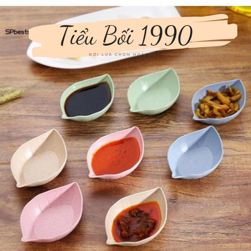 Combo 2 Dĩa hình chiếc Lá đựng gia vị