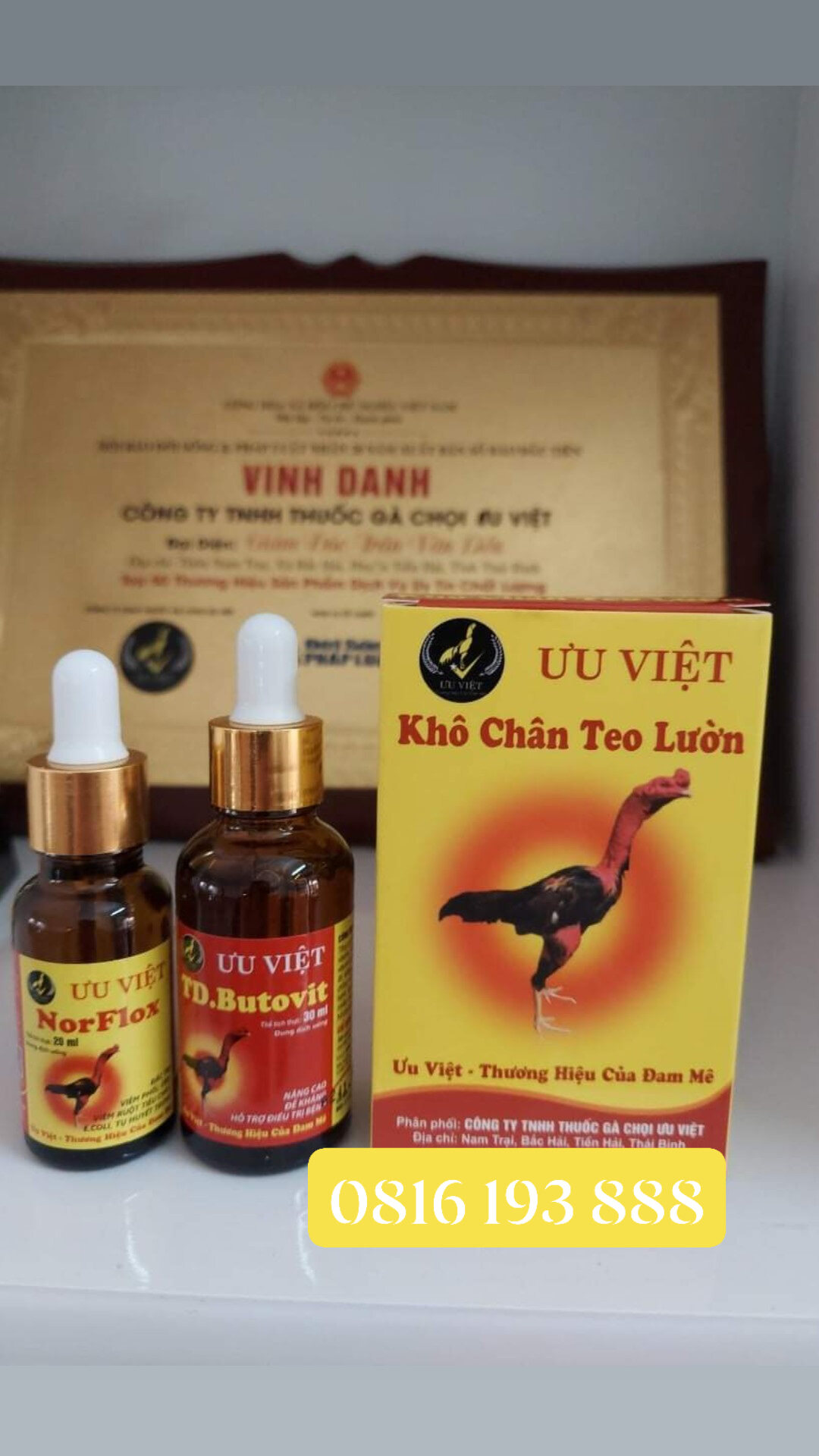 Khô chân teo lườn gà chọi
