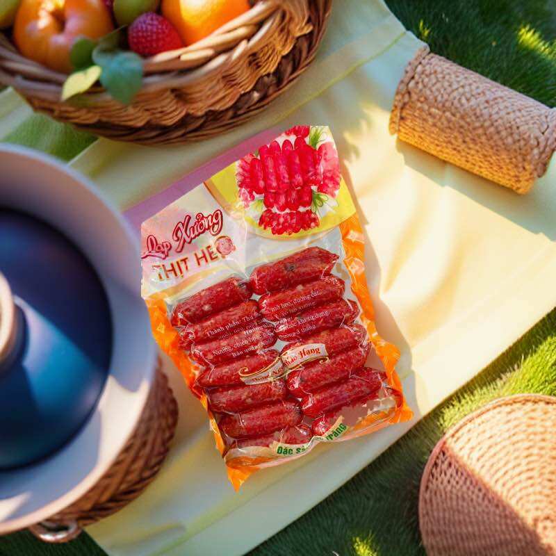 Lạp xưởng heo khô tiêu đen