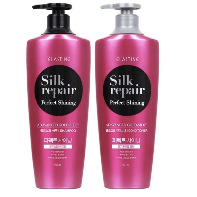 Dầu gội Elastine silk repair Perfect shinning 550ml