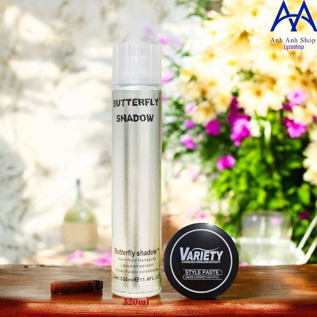 Sáp vuốt tóc Variety Matte Lasting + Gôm Xịt tóc 400ml