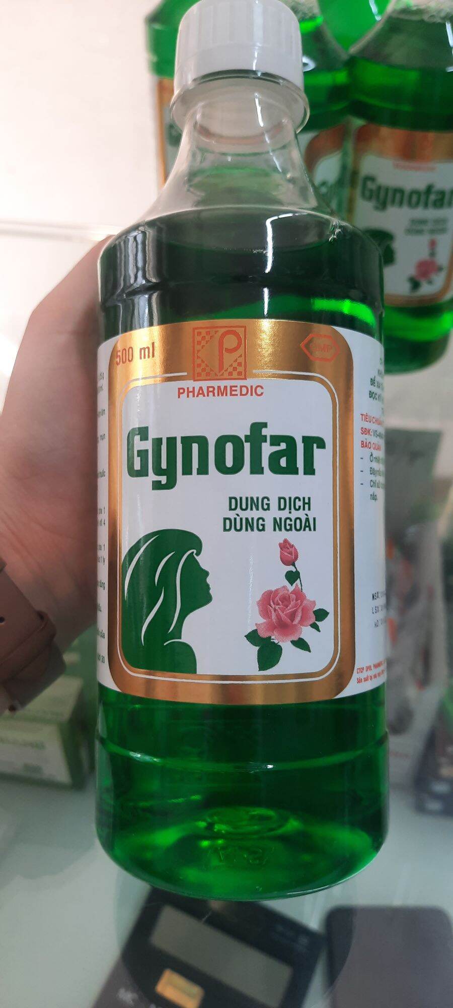 Nước Rửa Thần Thánh Gynofar chai 500ml
