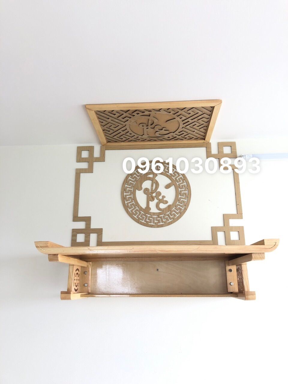 Combo 4 món bàn thờ treo tường kích thước 48x69