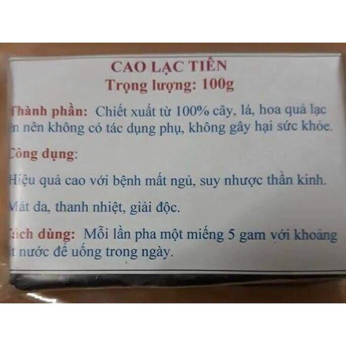 cao lạc tiên cô đặc dạng miếng nguyên chất
