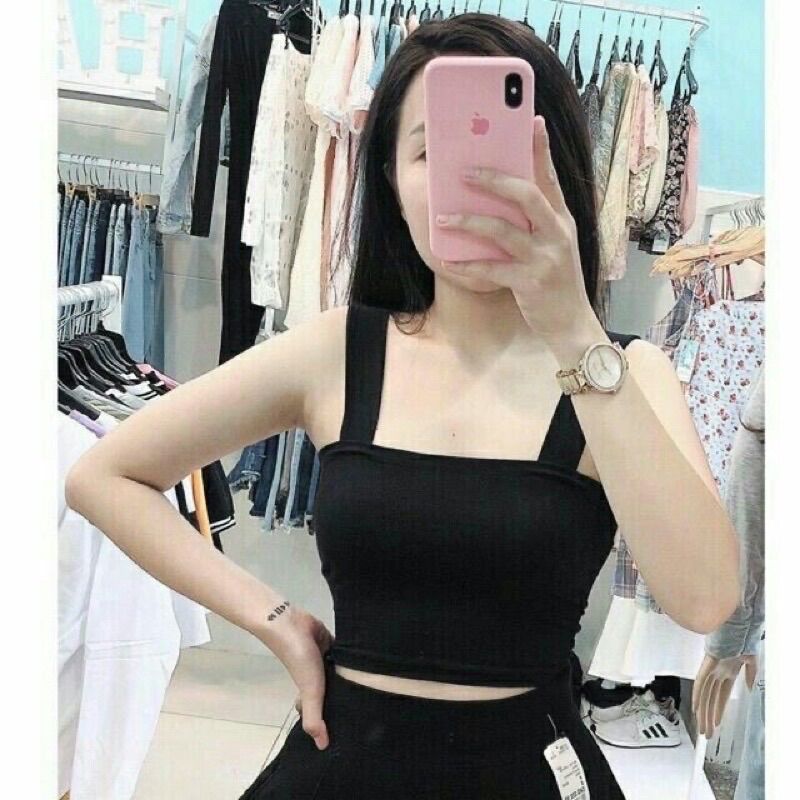 Áo 2 dây ngang bảng bự