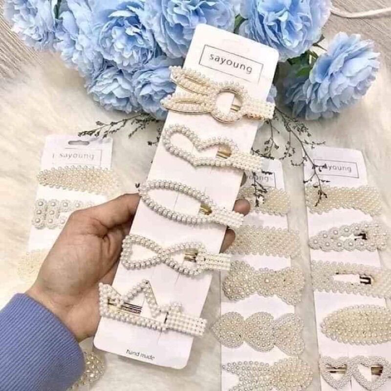 Set 20 chiếc kẹp tóc ngọc trai Hàn Quốc siêu xinh