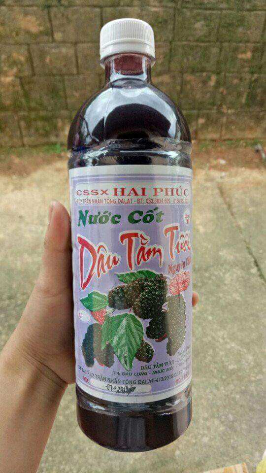 Nước cốt dâu tằm Đà Lạt chai 1lit