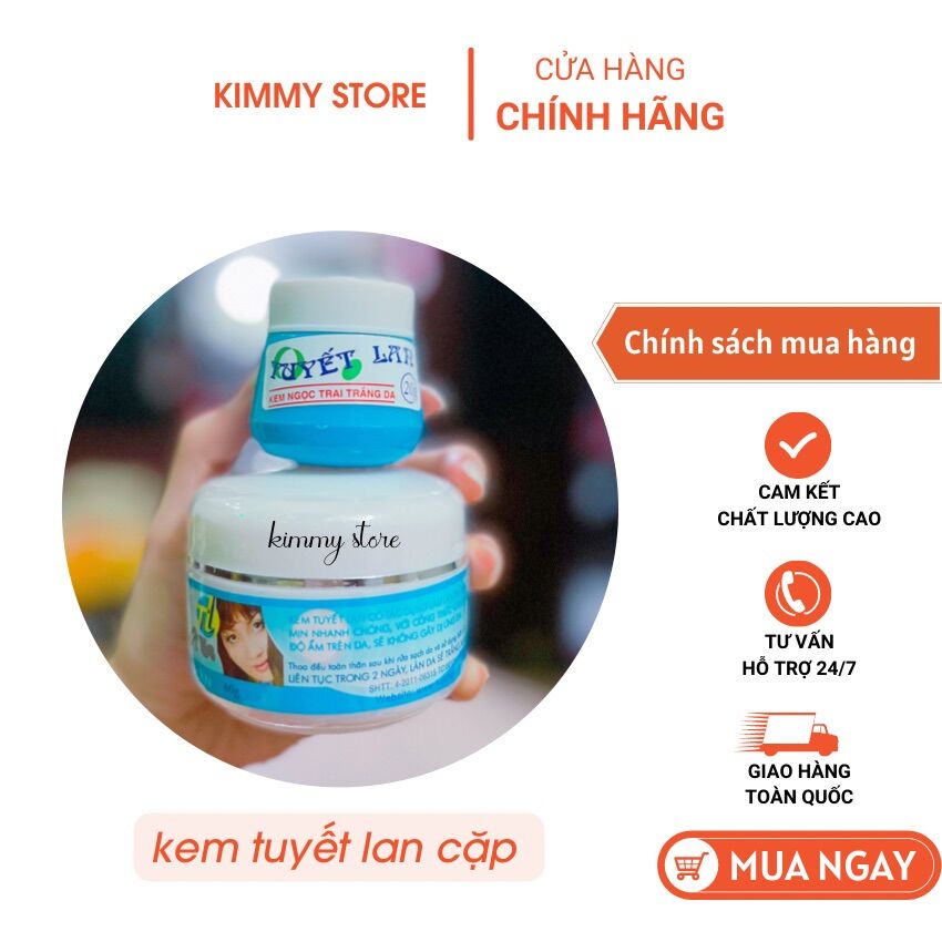 Kem trắng da tuyết lan cặp dưỡng body