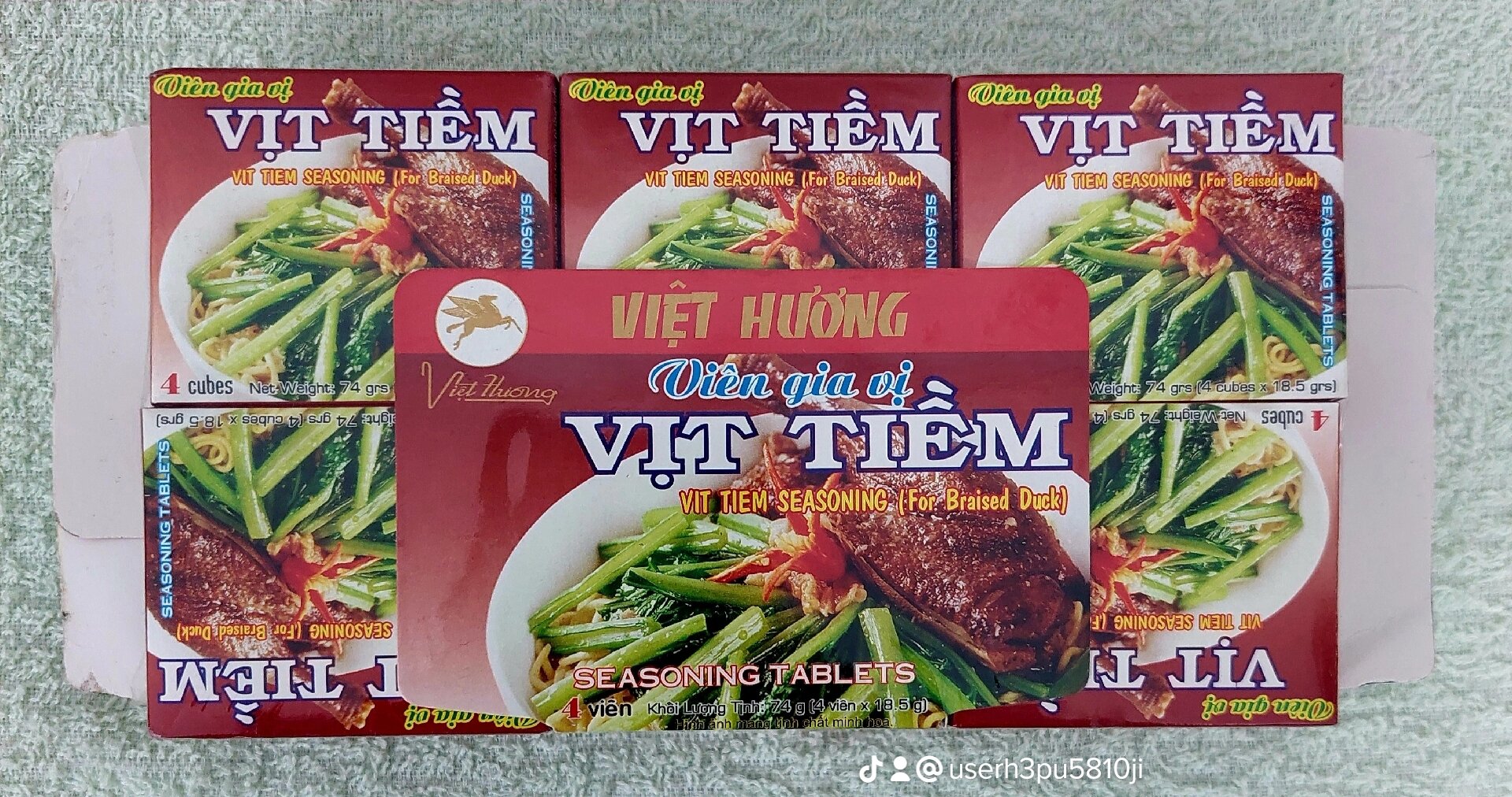 Gia vị vịt tiềm việt hương 74 gam 12 hộp