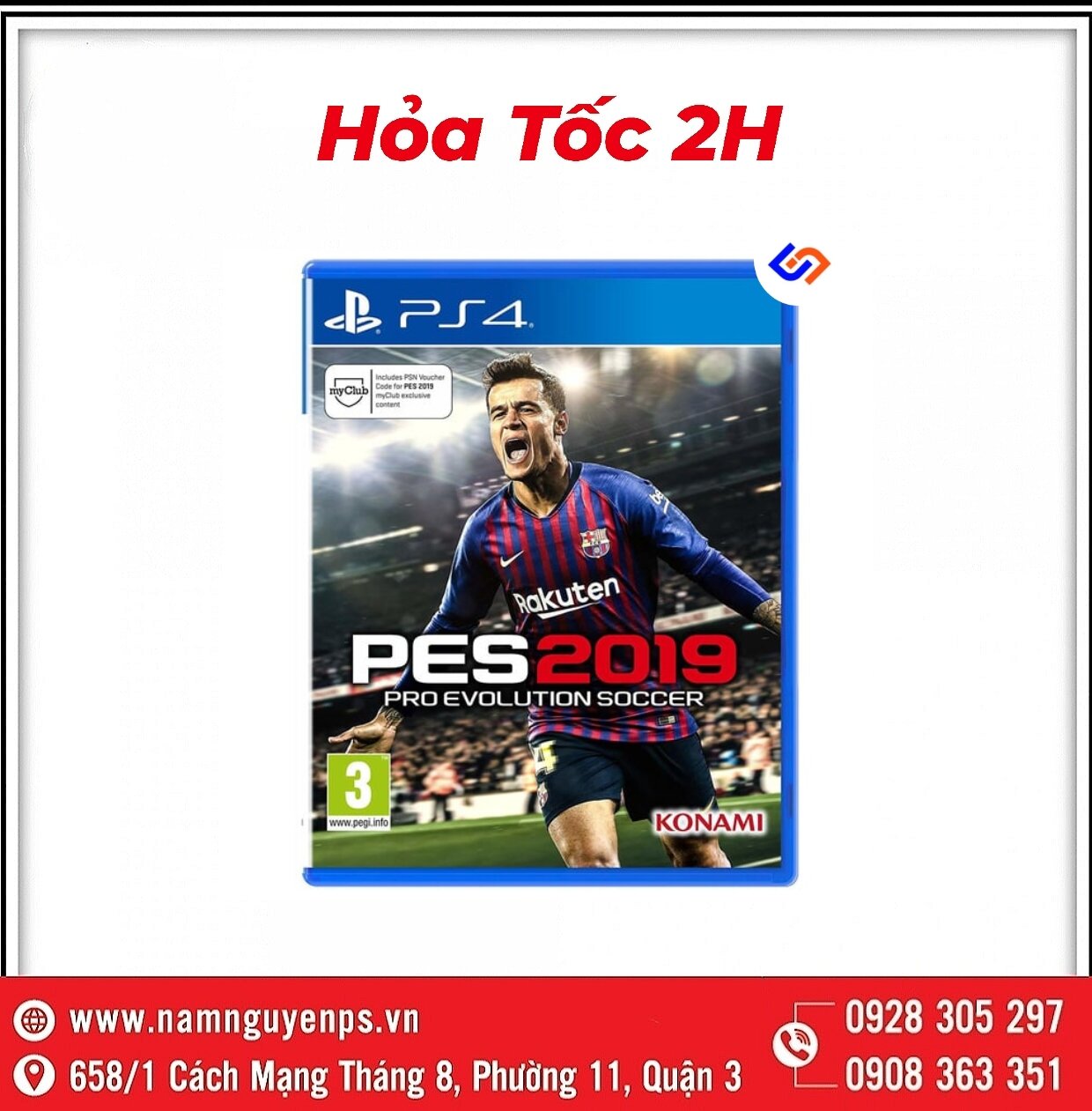 Đĩa game ps4 | pes 2019 pes19