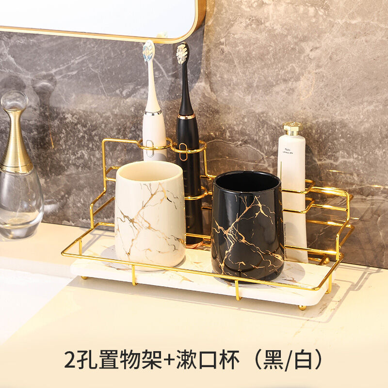 Cốc súc miệng cốc đánh răng cặp đôi cốc đánh răng gia dụng gốm sứ cao cấp sang trọng nhẹ nhàng cốc súc miệng cốc bàn chải đánh răng cảm giác cao cấp