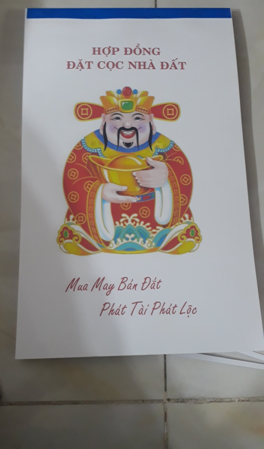 SỔ ĐẶT CỌC MUA BÁN NHÀ ĐẤT 2 LIÊN