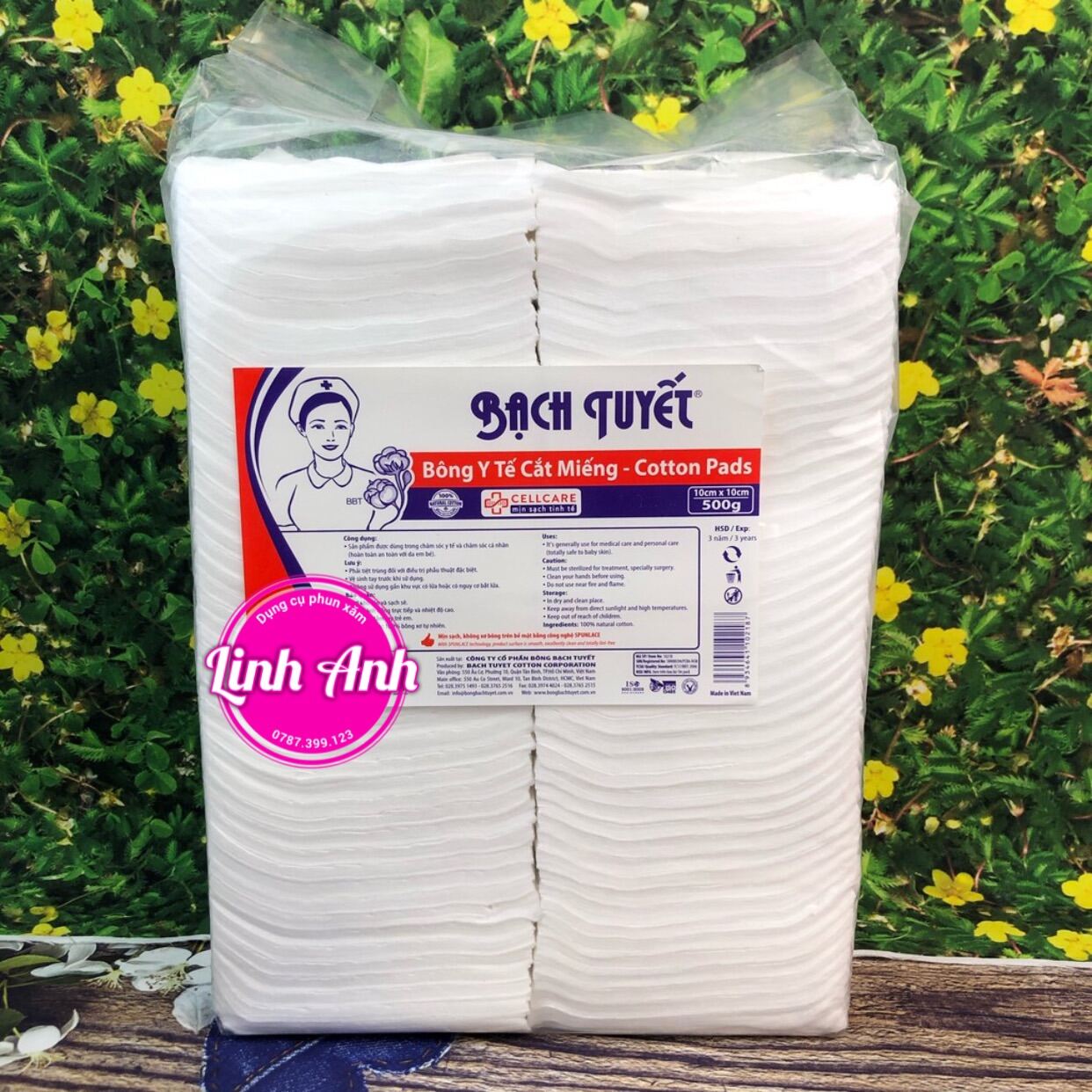 Bông Bạch Tuyết Cắt Sẵn 05Kg 7X7