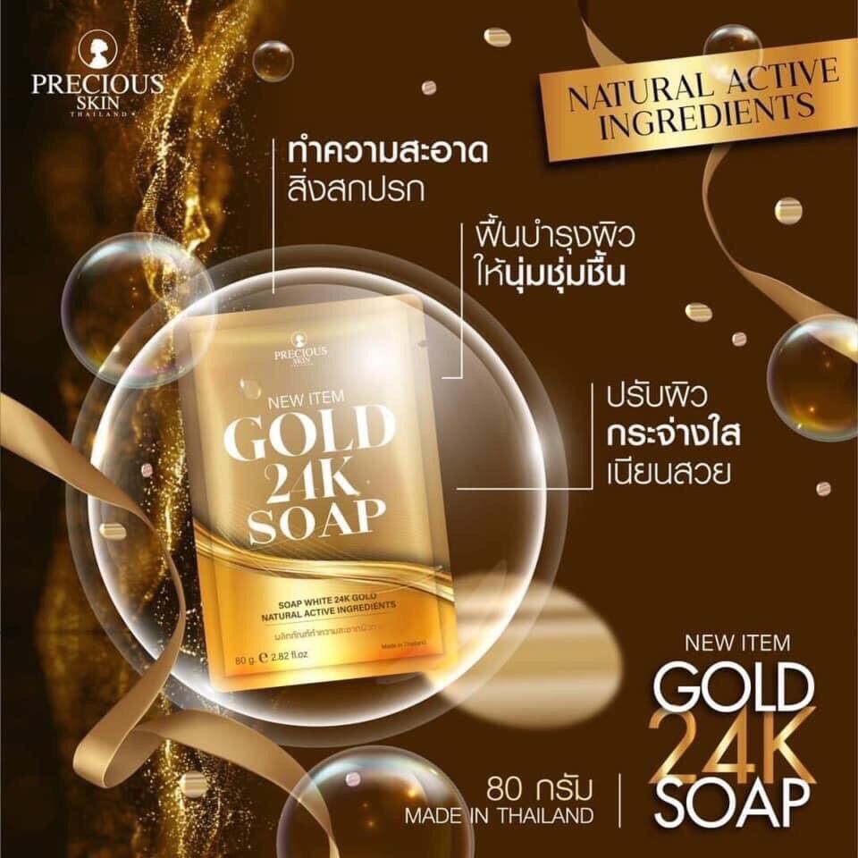 Xà phòng trắng da collagen 24k thái lan