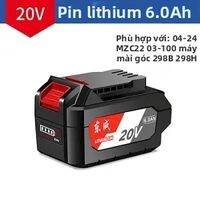Dongcheng | Pin 20V 4.0Ah và Sạc Chính Hãng Cho Dụng Cụ Điện Khoan Mài Góc Búa Đập Cờ Lê 20V