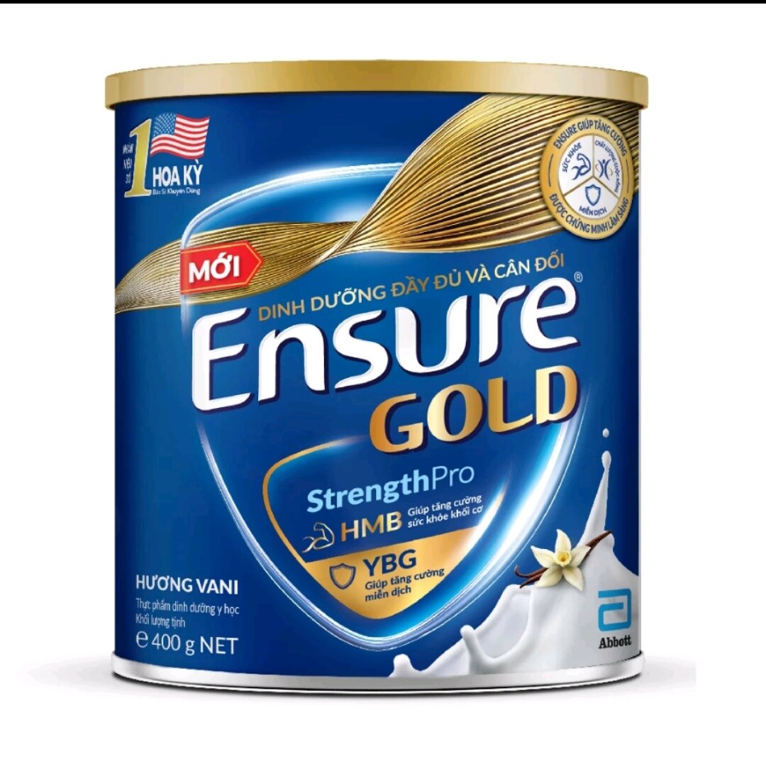 [Date Mới] Sữa Bột Ensure Gold 380g - Hương Vani
