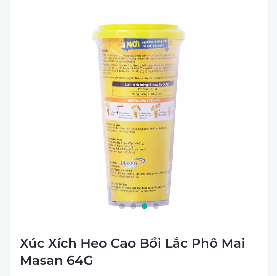 Xúc xích lắc heo cao bồi vị phô mai