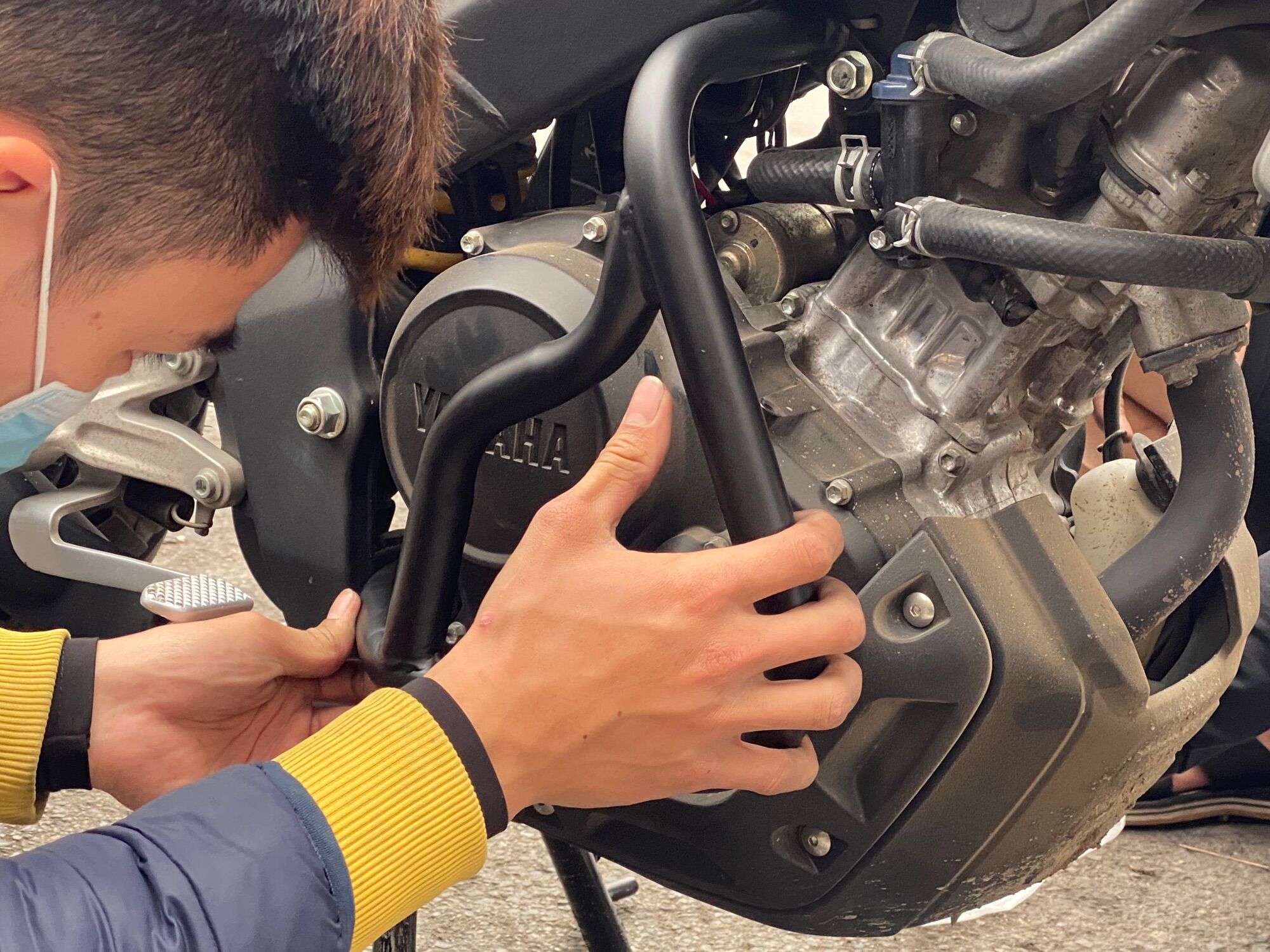 Chống đổ khung đa điểm cho xsr155 ,Mt15,fzi