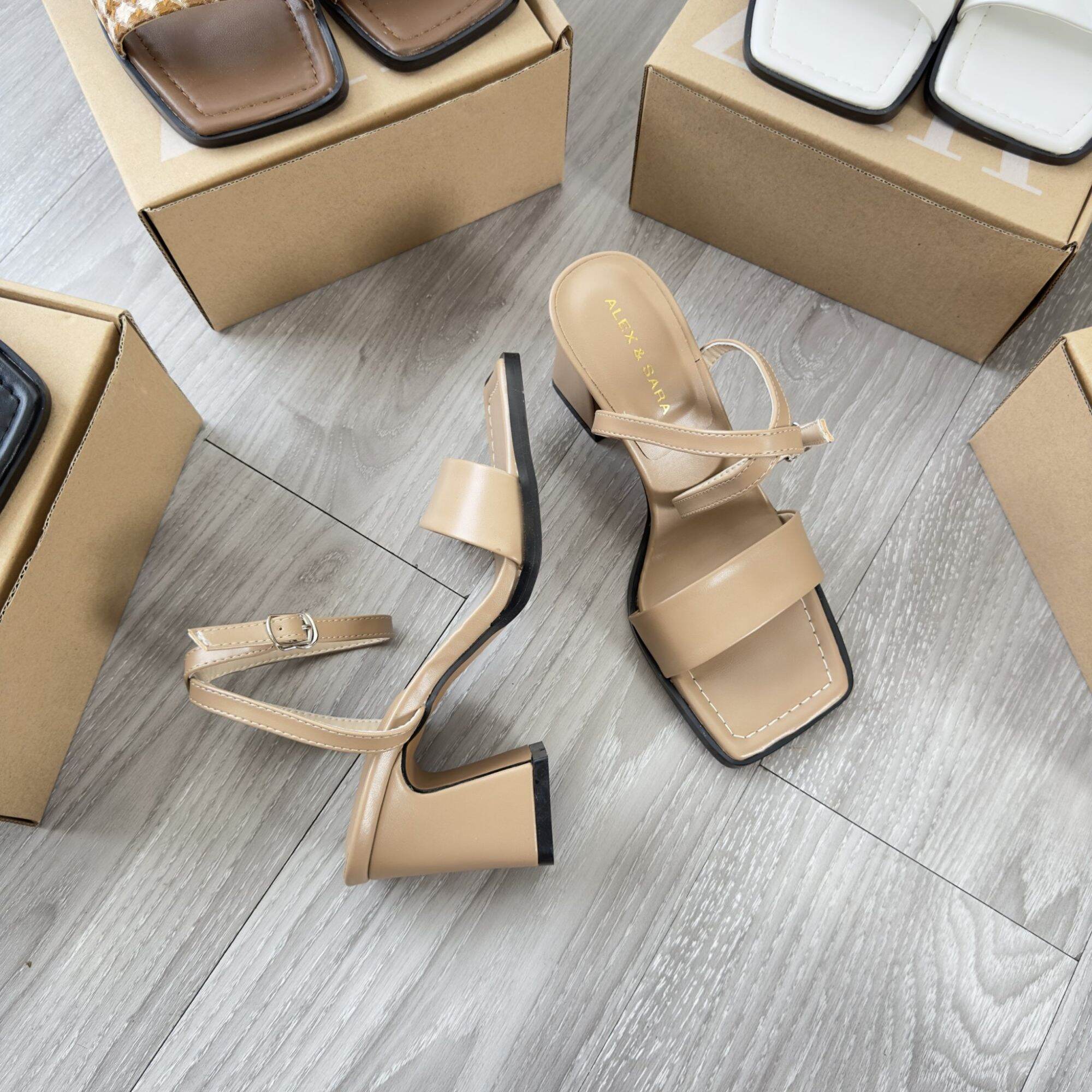 sandal alex sara bản ngang