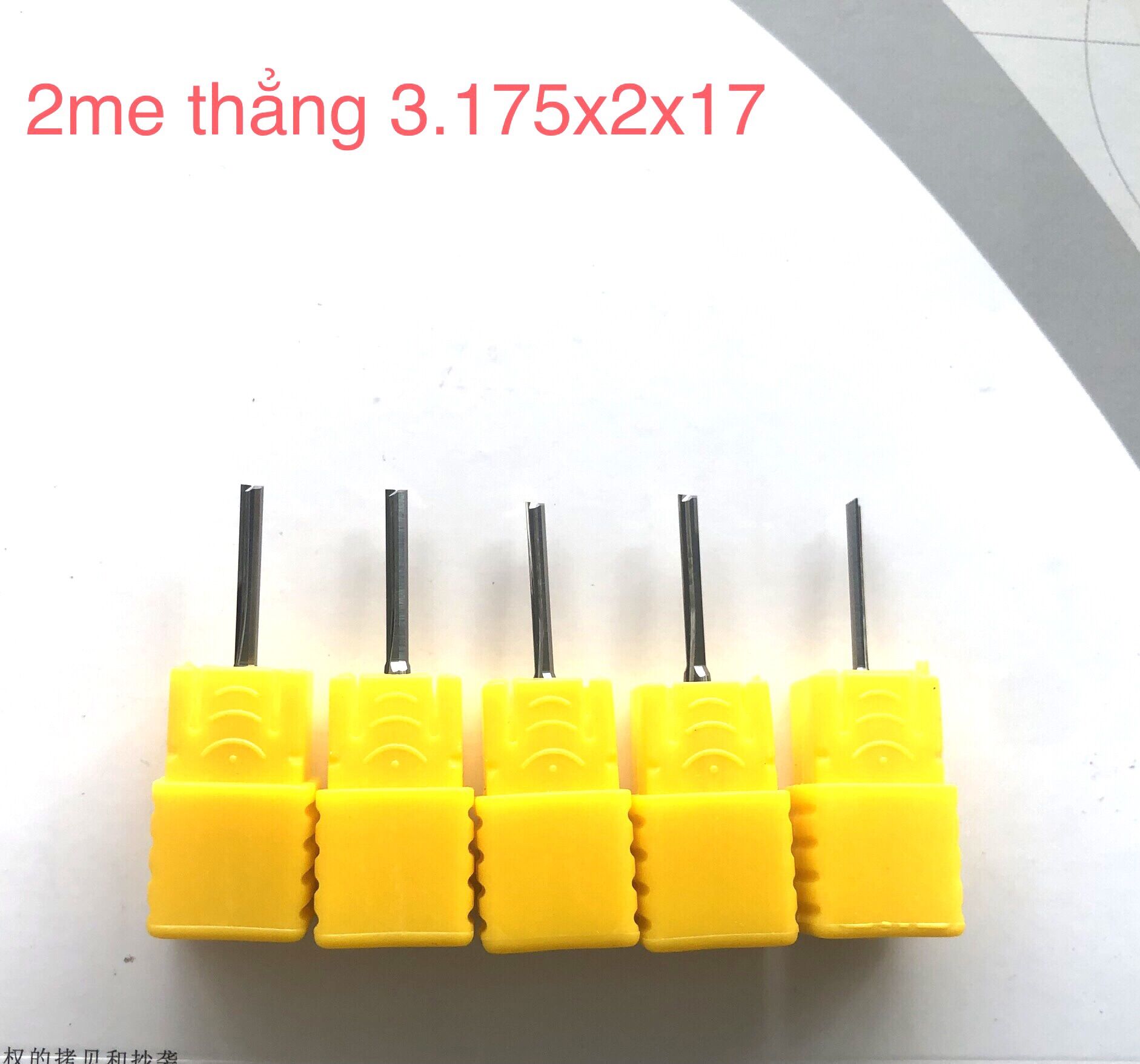 Dao 2 Me thẳng 3.175 *2*17, Cốt 3,175 *2* 12,Côt 3,175 *22