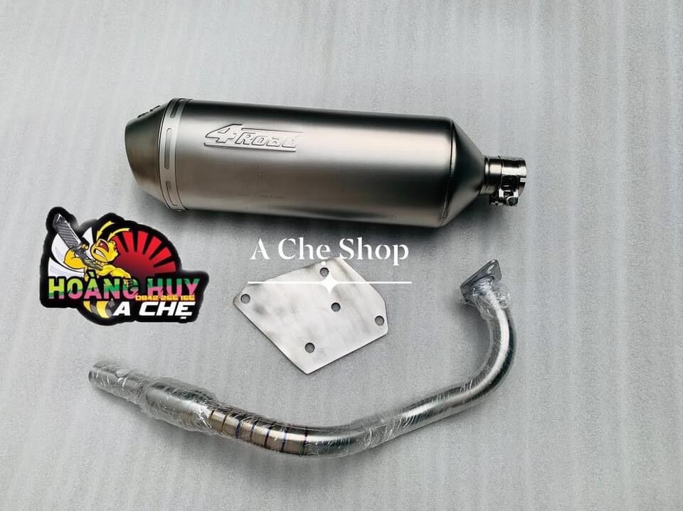 Combo 4road ngắn + cổ pát airblade 110 inox 304