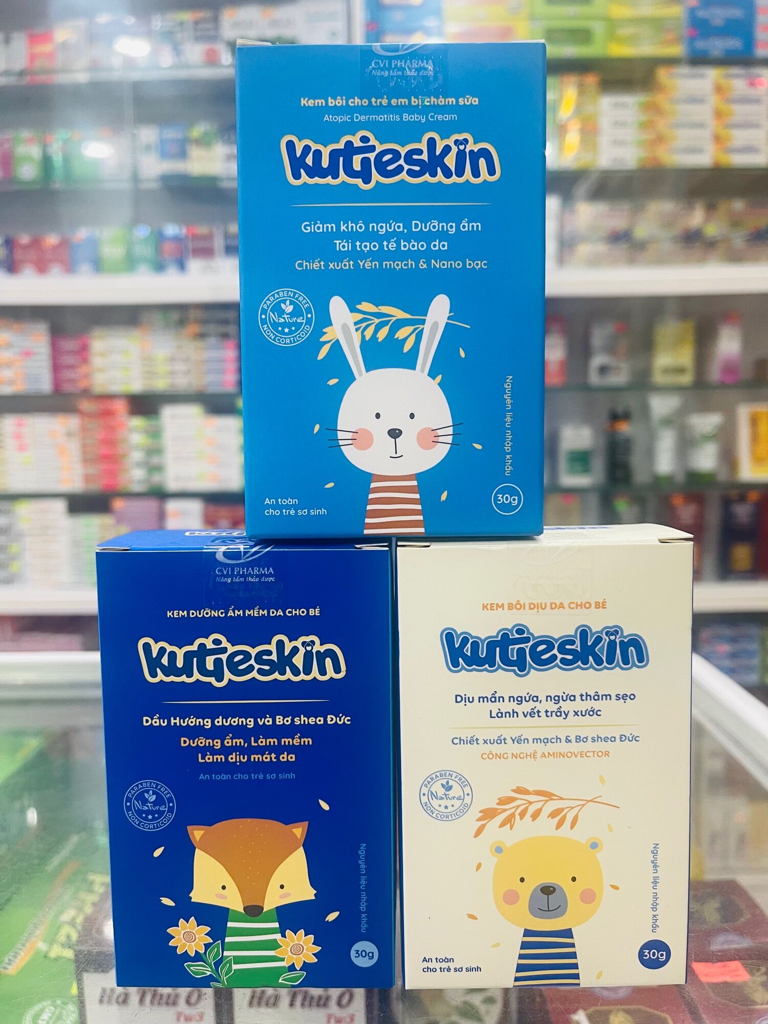 Kem bôi dịu da cho bé Kutieskin - 30gram