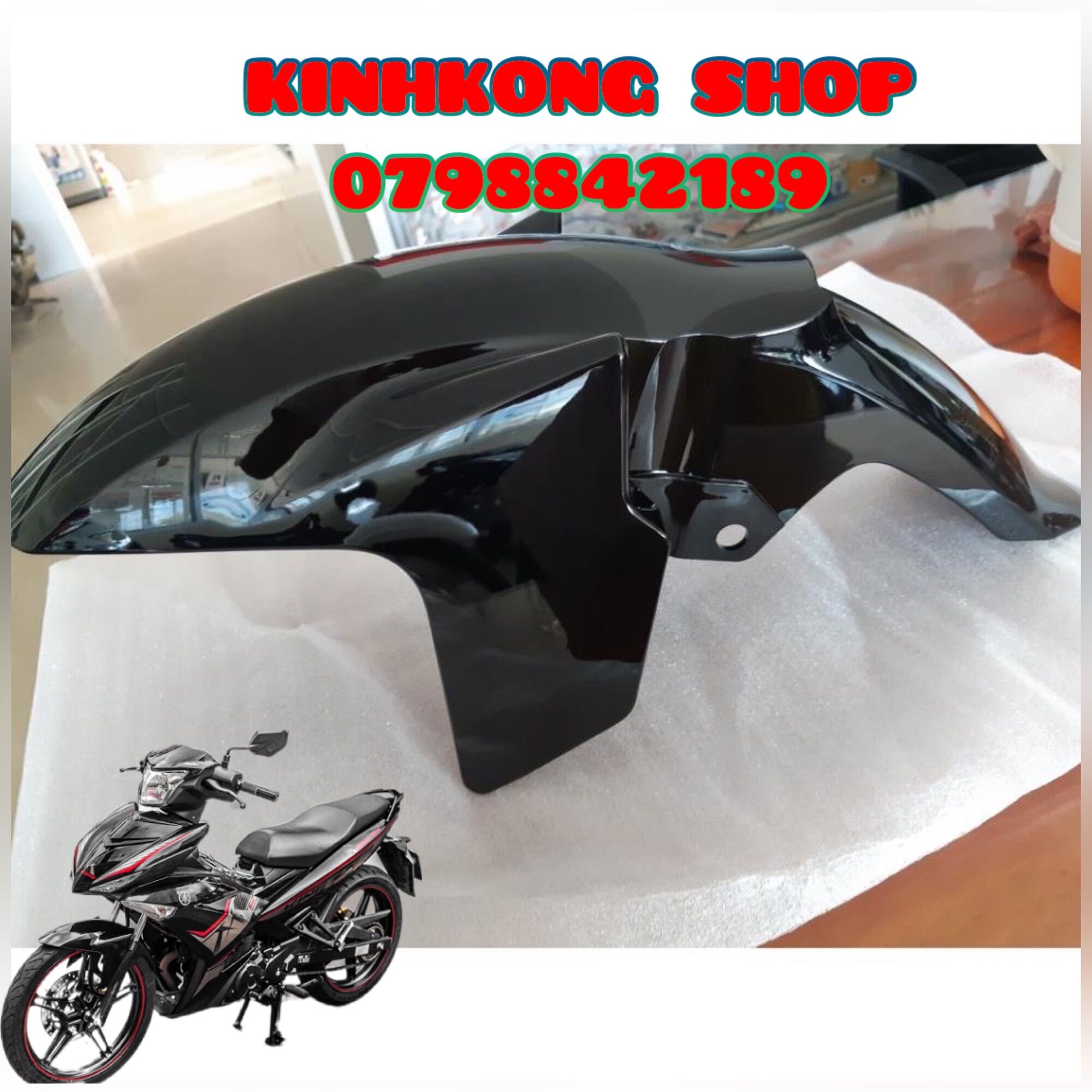 Dè trước ex 150 đen bóng hàng chính hãng yamaha