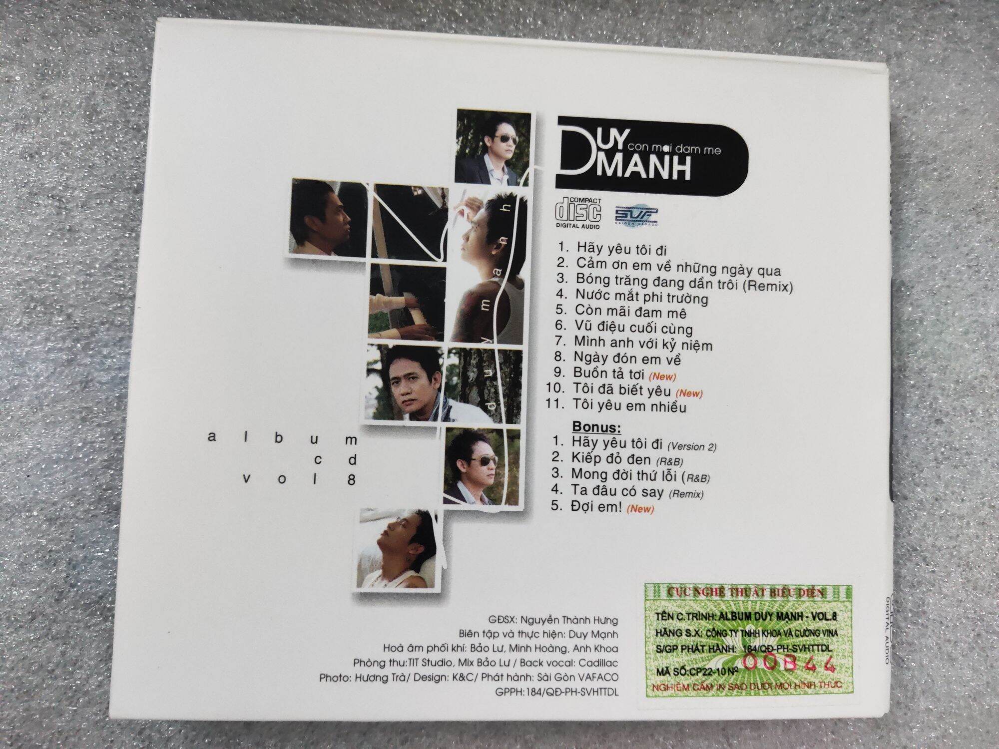 CD - Duy Mạnh - Còn mãi đam mê