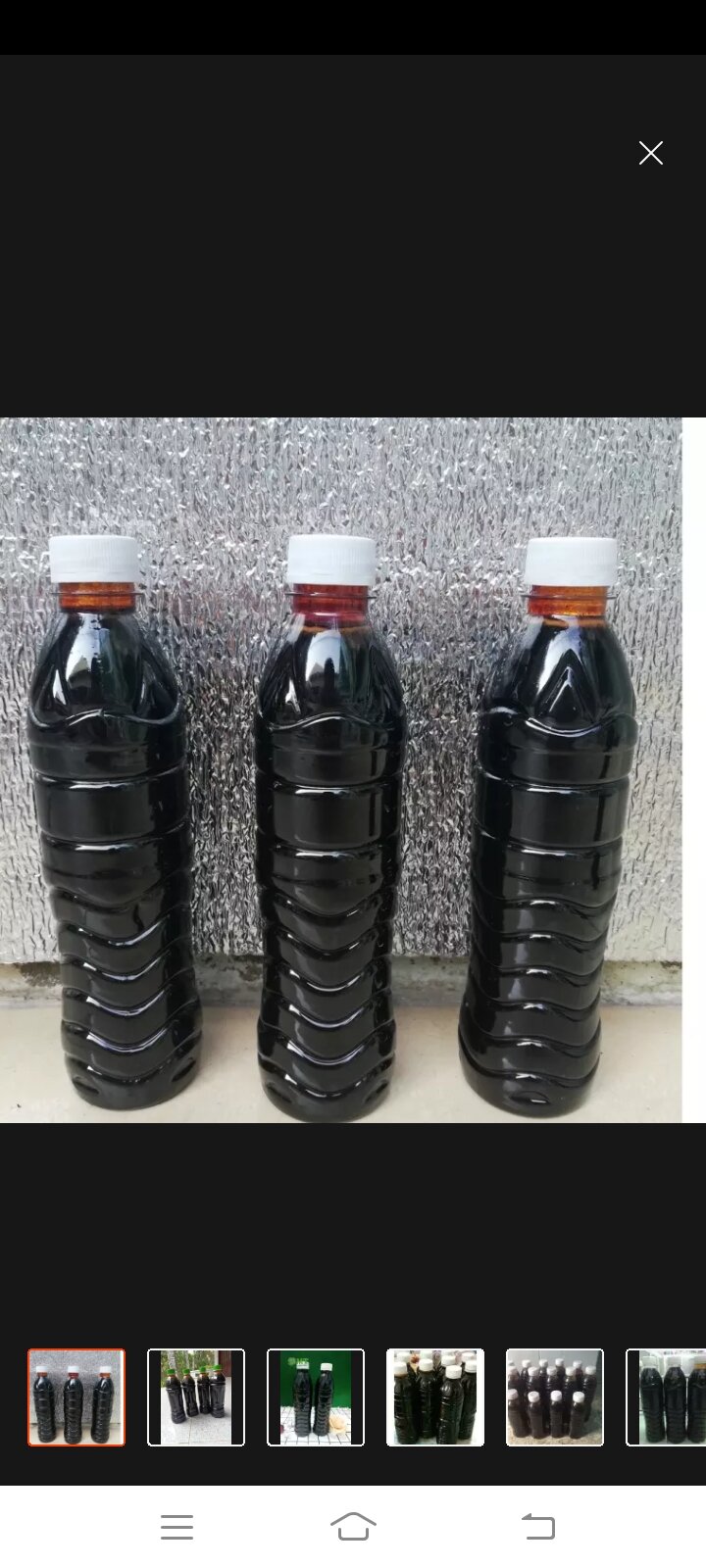 Nước màu dừa nhà nấu chai 500ml