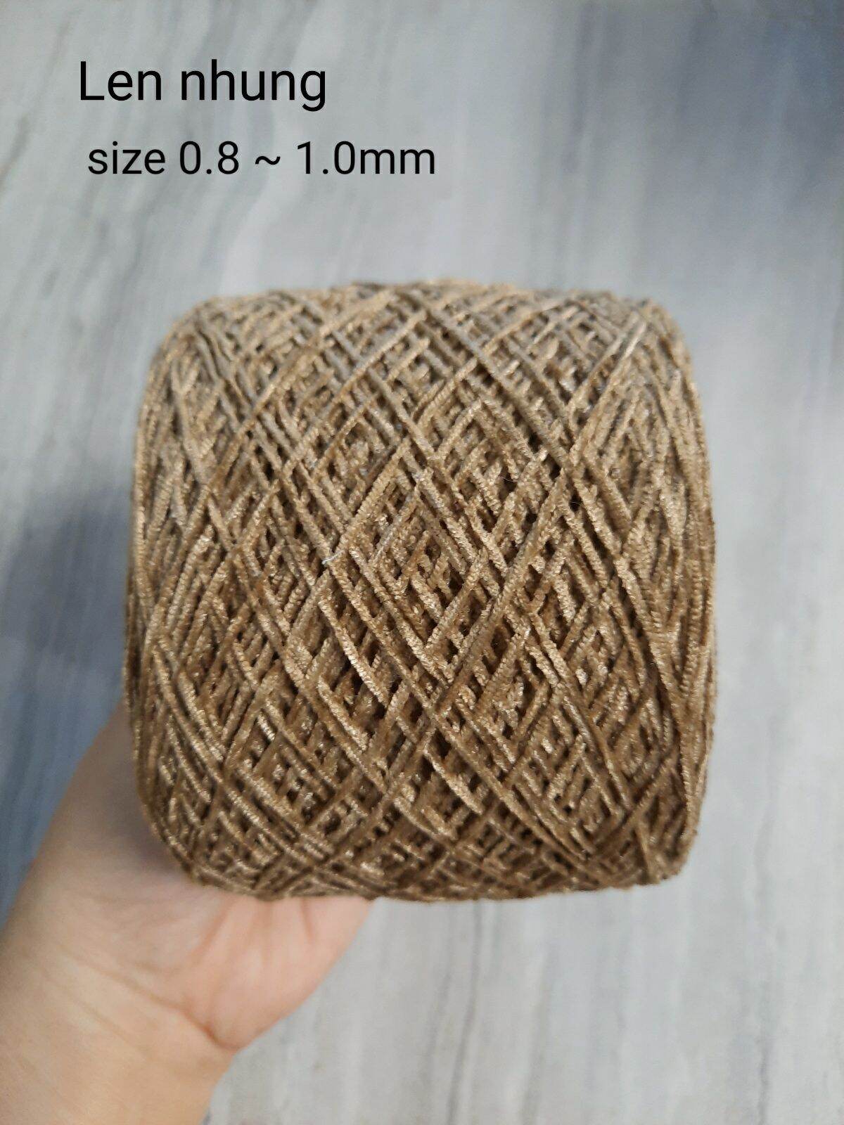 50gr len nhung nhật cỡ sợi 1.0mm - 2.0mm