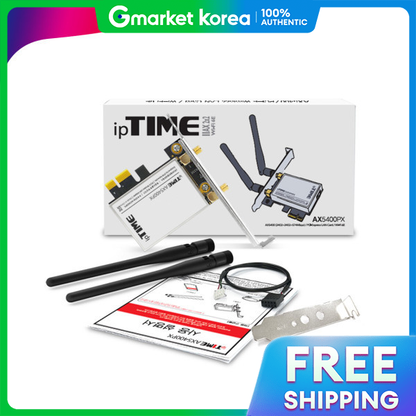 Iptime Ax5400Px Wireless Lan Card Desktop Bluetooth 5.3 Intel Chipset +Genuine Product + Giá 1,035,750 Đồng*Miễn phí vận chuyển