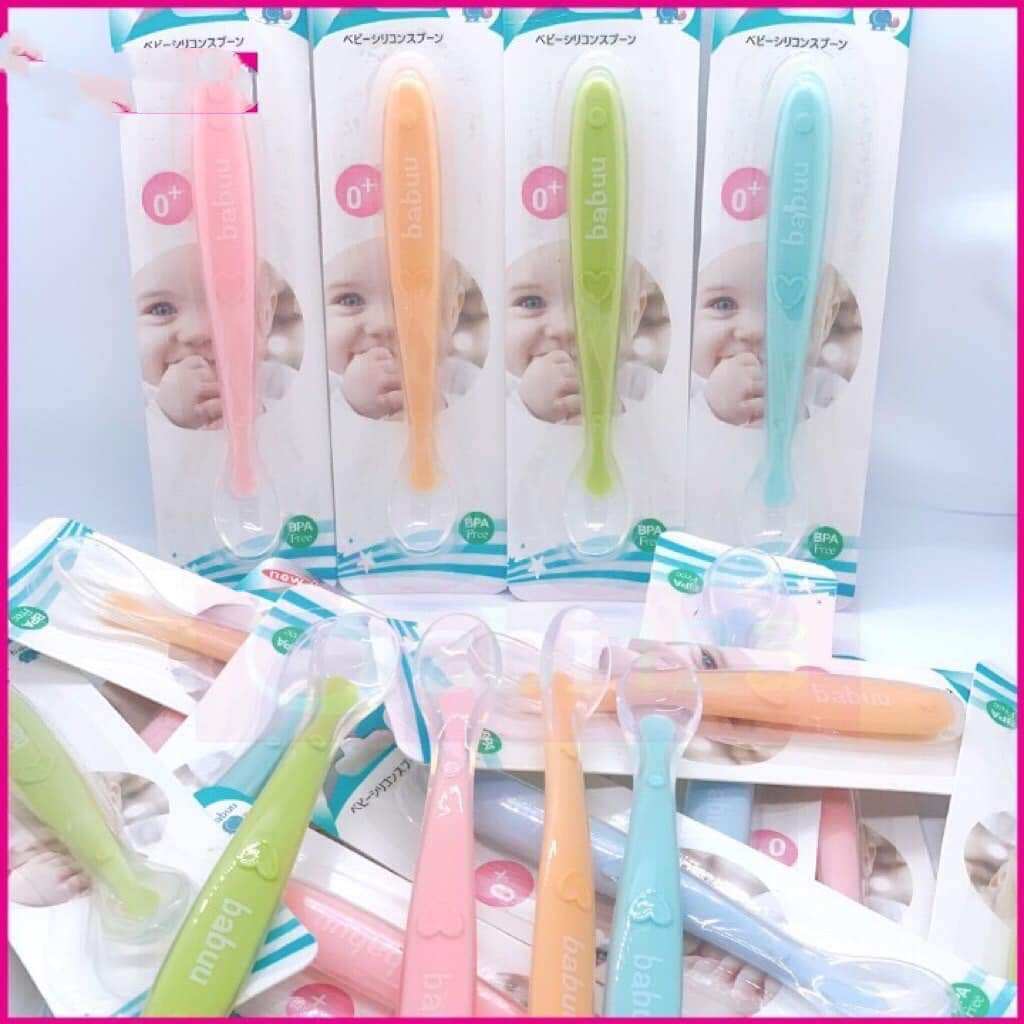 Thìa ăn dặm silicone babuu