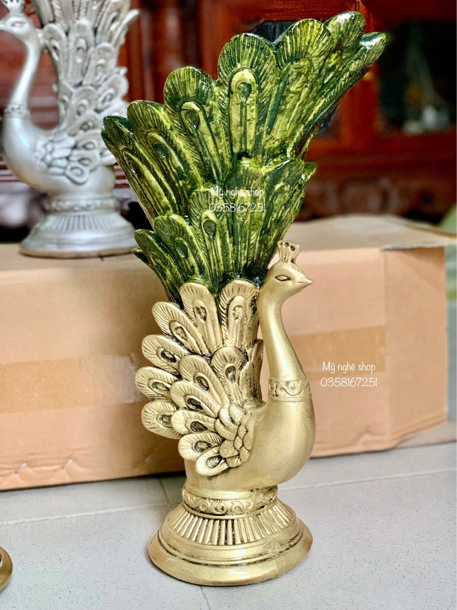 Peacock 4, Peacock style, composite vase