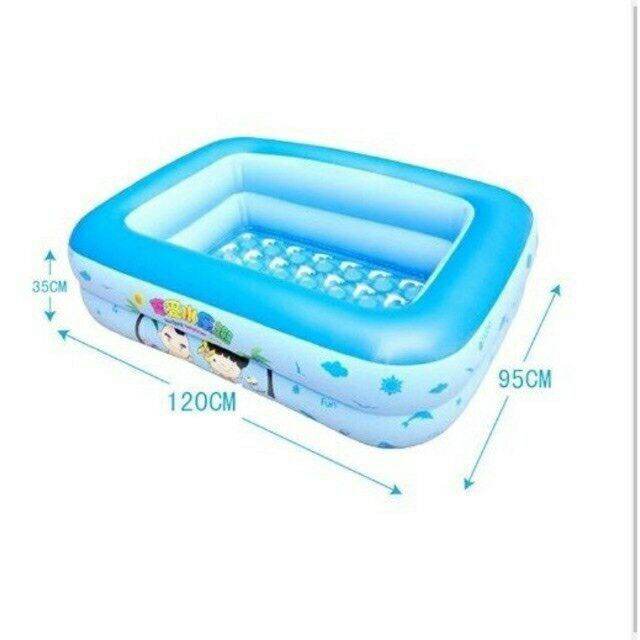 Bể bơi cho bé 2 tầng kích thước 1M2 Loại dày