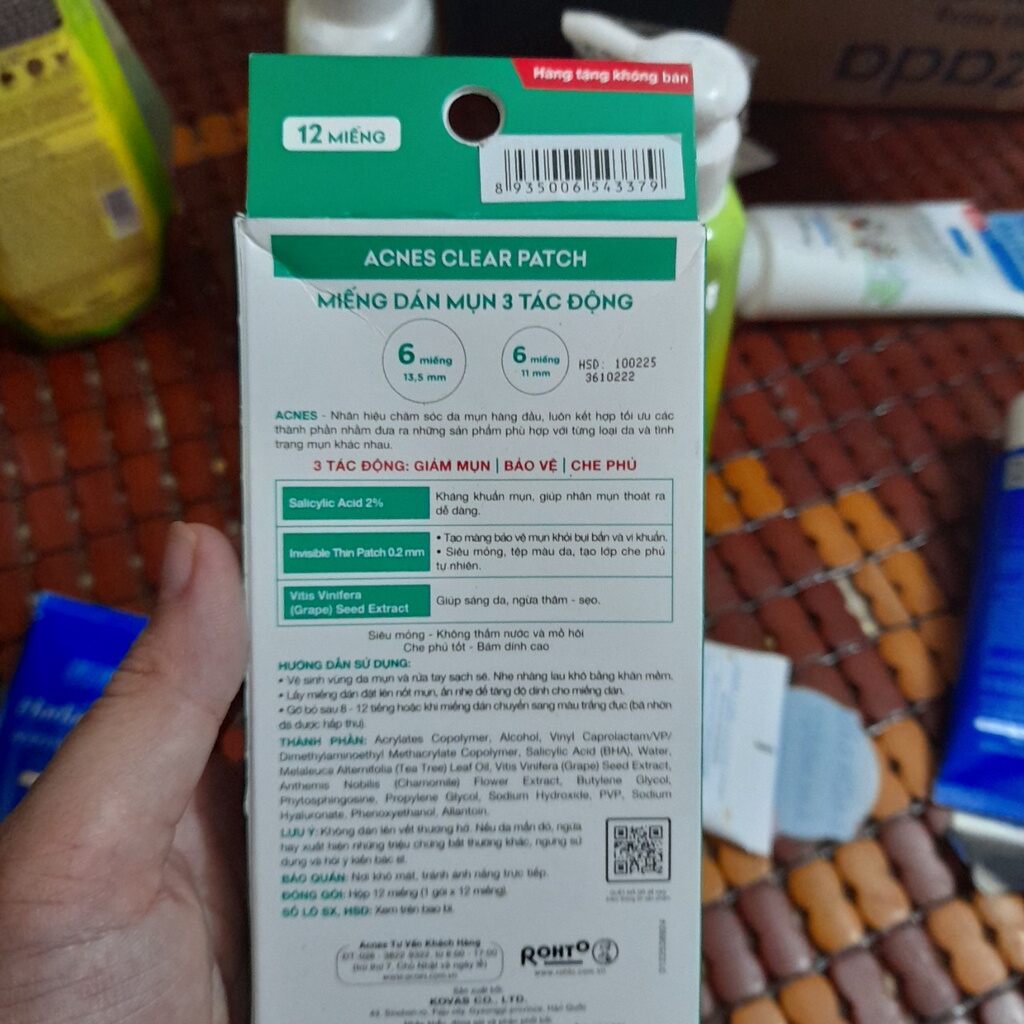 [FULL BOX] HỘP DÁN MỤN ACNES CLEAR PATCH