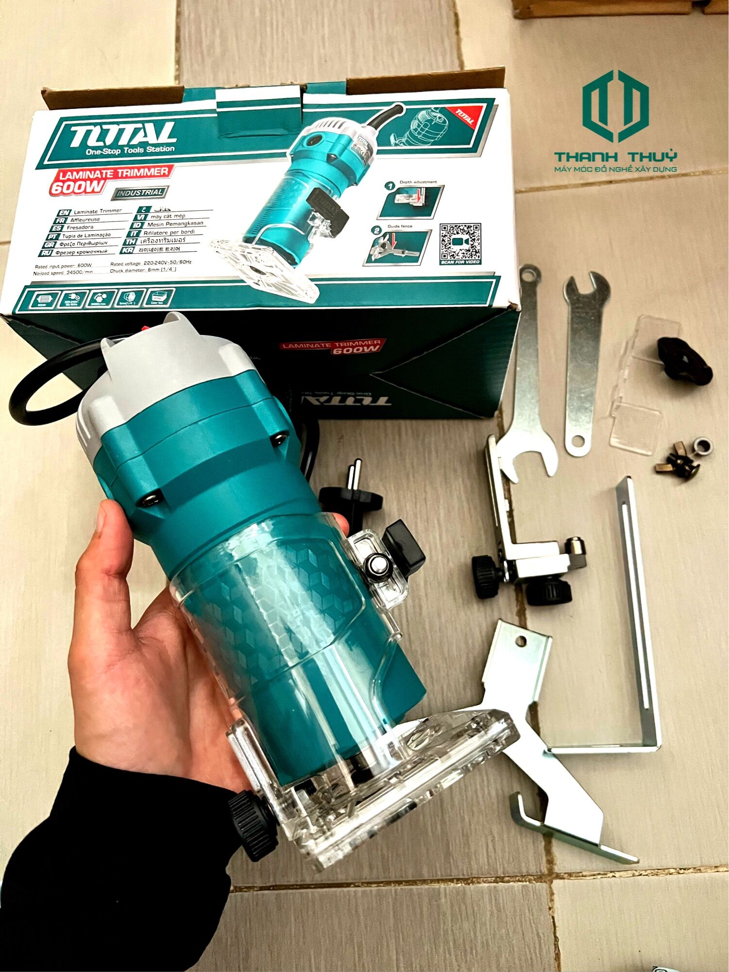 MÁY PHAY (CẮT MÉP) 600W TOTAL (TLT6001)